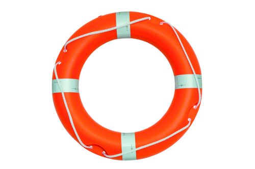Inel de salvare cu frânghie de 57 cm și bandă reflectorizantă fără Solas EVA