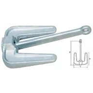Ancoră în formă de U din aluminiu 2 kg GFN