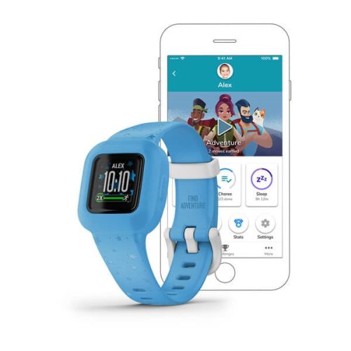 Garmin vivofit jr. 3 Stele albastre cu curea reglabilă Smartwatch