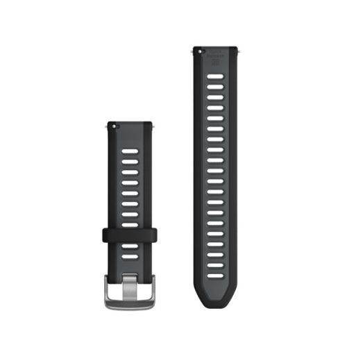 Óraszíj Garmin 20 mm. Fekete-szürke (Quick Release) Forerunner 165 Okosórához