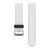 Curea ceas Garmin 22 mm silicon alb, catarama argintie (QuickFit) pentru ceas Fenix 5