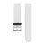 Curea ceas Garmin 22 mm silicon alb, catarama argintie (QuickFit) pentru Approach S60