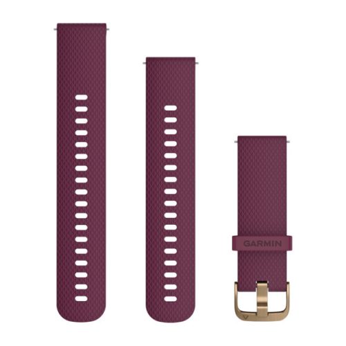 Curea de ceas Garmin 20 mm silicon boabe, cataramă aurie ușoară (eliberare rapidă) pentru Vivomove HR Watch