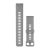 Watchstrap Garmin Approach S10 gri pulbere, silicon, catarama de argint pentru Smartwatch