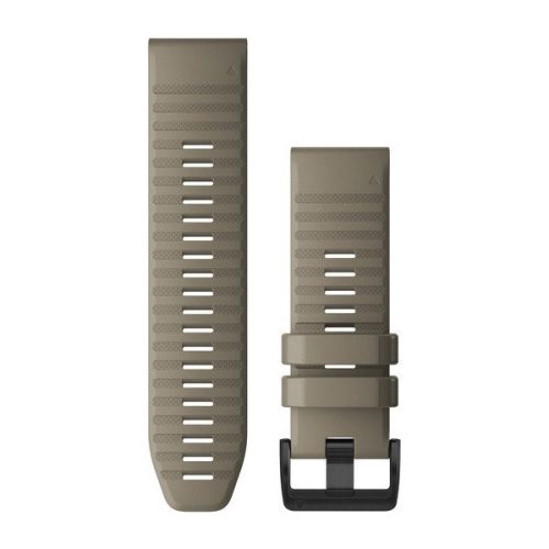 Curea de ceas Garmin 26 mm silicon gresie închisă, cataramă neagră (QuickFit) pentru Fenix 6X