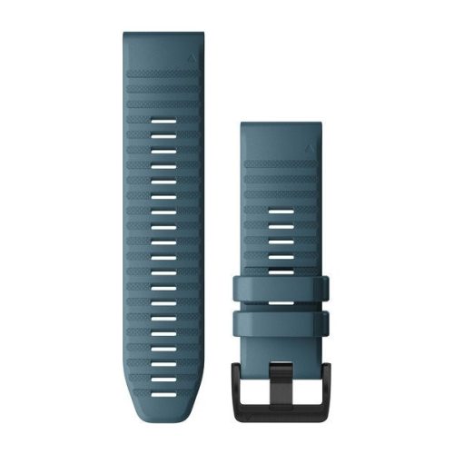 Garmin 26 mm curea de ceas silicon albastru, cataramă neagră (QuickFit) pentru Fenix 6X