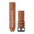 Brățară ceas Garmin 26 mm piele castan, cataramă neagră (QuickFit) pentru Fenix 6X