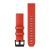 Curea ceas Garmin 22 mm silicon roșu laser, negru inoxidabil cataramă (QuickFit) pentru Approach S62