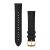Curea de ceas Garmin 20 mm piele neagră, cataramă PVD aur 24K (eliberare rapidă) pentru Vivomove 3 Watch