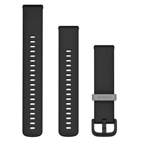 Curea de ceas Garmin 20 mm silicon negru (eliberare rapidă) pentru Vívoactive 5 Watch