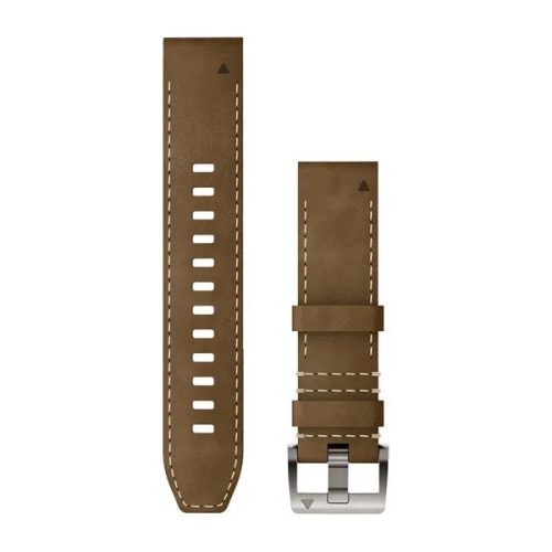 Curea ceas Garmin 22 mm piele/FKM hibrid, tundra/negru (QuickFit), pentru MARQ (Gen 2)