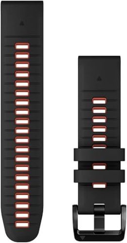 Curea Garmin 22 mm silicon negru/roșu (QuickFit) pentru smartwatch
