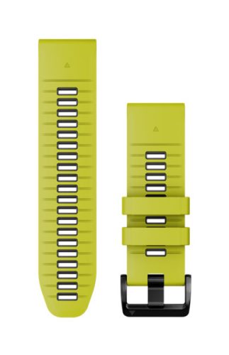 Óraszíj Garmin 26 mm lime/grafit szilikon (QuickFit) Okosórához