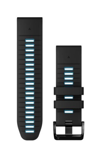 Curea Garmin 26 mm silicon negru/albastru (QuickFit) pentru smartwatch
