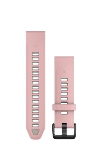 Curea ceas Garmin 20 mm silicon roz/gri (QuickFit) pentru smartwatch