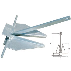 Horgony Danforth 10 kg GFN