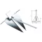 Horgony Danforth 6 kg inox GFN