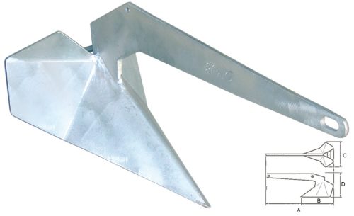 Horgony Delta 15 kg GFN