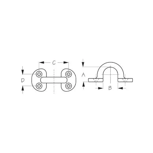 Ochi de agățat cupru 20 mm SDG