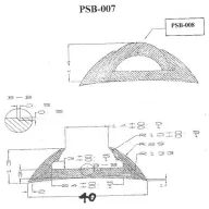 Profil din cauciuc TPE PSB007 alb SOL