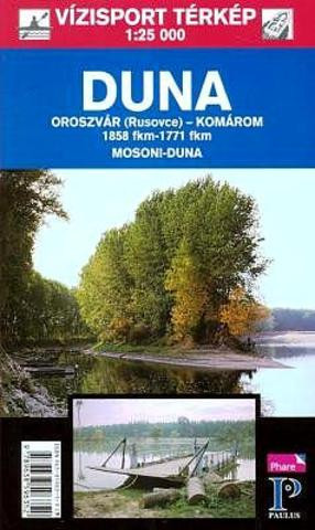 Carte, Harta turistică a Dunării Bratislava-Komár
