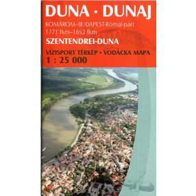 Carte, Dunăre Komárom-Bp. hartă turistică