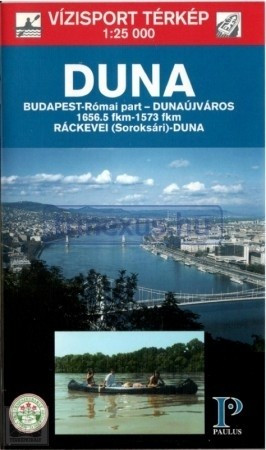 Carte, Dunărea Budapesta-Dunaújváros harta turistică