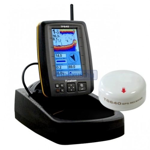 Toslon TF 640 gps + busola de alimentare barca pește radar