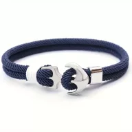   Brățară CASTENA Nautic ® realizată manual cu închizătoare cu ancoră în culoare și tip opțional TRX 