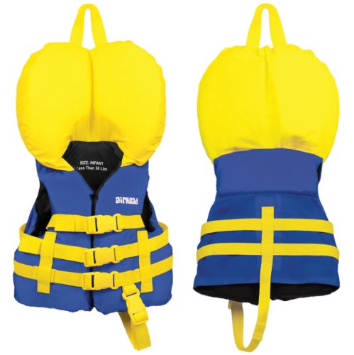 Vesta sport Airhead cu guler albastru-galben copil 0-13 kg