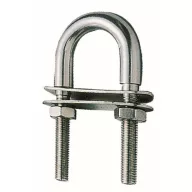 Vonószem 80 x 40 mm U alakú rozsdamentes EVA