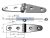Balama inox plat 55 mm EVA