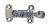 Încuietoare de ușă cu tensionator inox 105x50 mm EVA