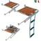 Scară platformă 3 grade pliabilă din metal 75x23cm GFN