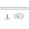Picior de masă cu fixare aluminiu alb 700 mm GFN
