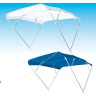 Bimini acoperiș 3 ramuri albastru 180x130x140 cm GFN