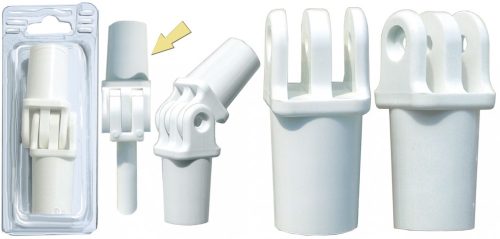Bimini conector țeavă plastic 20 mm blister 2 buc GFN