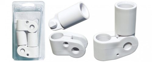 Biminitalp 20 mm pentru balustradă în alb asociat cu GFN