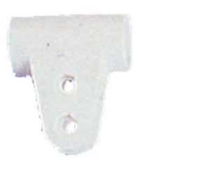 Bimini capăt tub de închidere automată 20 mm miez de plastic alb GFN