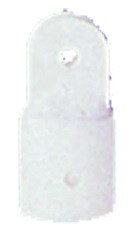 Capătul tubului Bimini 22 mm miez de plastic alb GFN