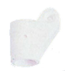 Bimini capăt tub dublu 22 mm miez de plastic alb GFN