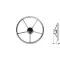 Ghidon cu raze metalice 34 cm GFN
