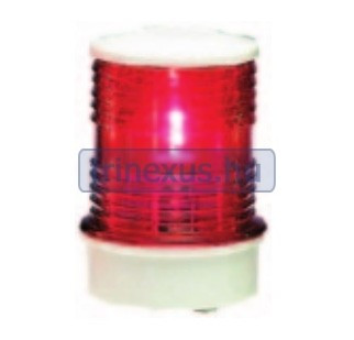 Lumină roșie 360° 90x63 mm în carcasă albă EVA