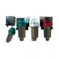   Lumină rotundă albă și lumină laterală verde-roșu Set de baterii EVA