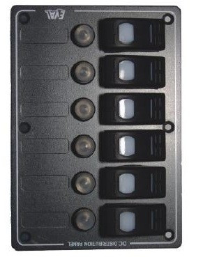 Tablou de distribuție cu 6 LED-uri unice EVA