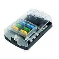Placă de siguranțe 6 unități cu capac 125x85 mm EVA
