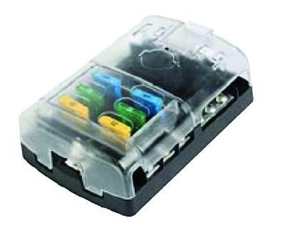 Placă de siguranțe 6 unități cu capac 125x85 mm EVA