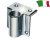 Bază balustradă fixare lateral unghi drept inox 25 mm GFN
