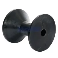 Roată față remorcă neagră pătrată 110x100 mm EVA