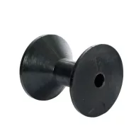 Roată față remorcă neagră pătrată 110x100 mm EVA